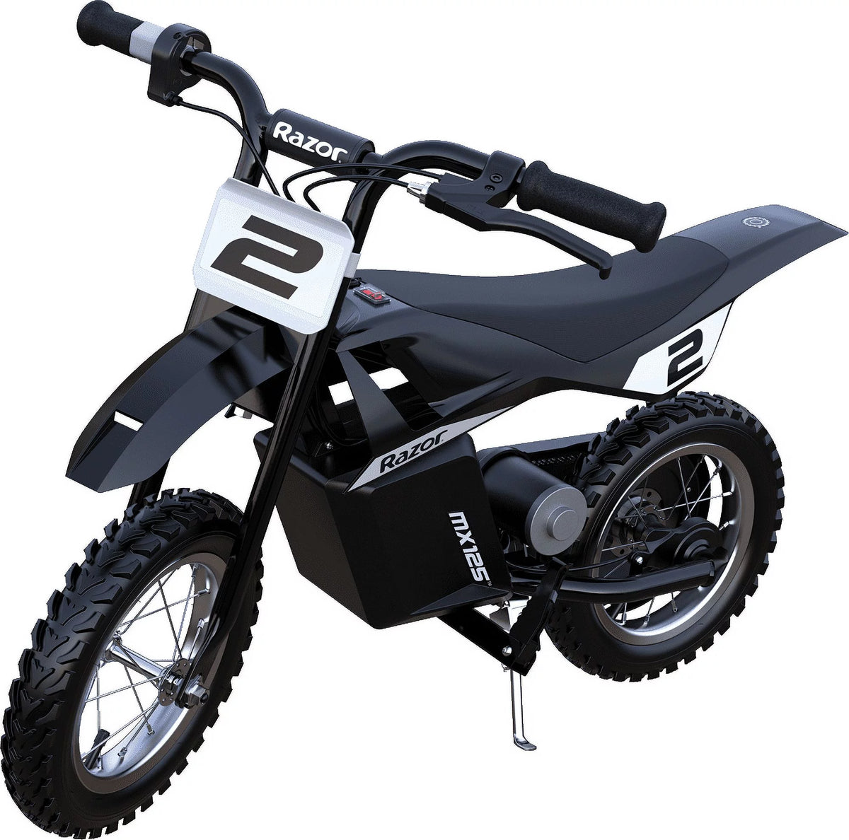 Black Electric-Powered Dirt Bike O22947