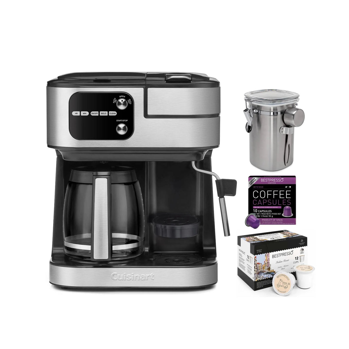 4-In-1 Coffeemaker with Capsules and Canister L9178