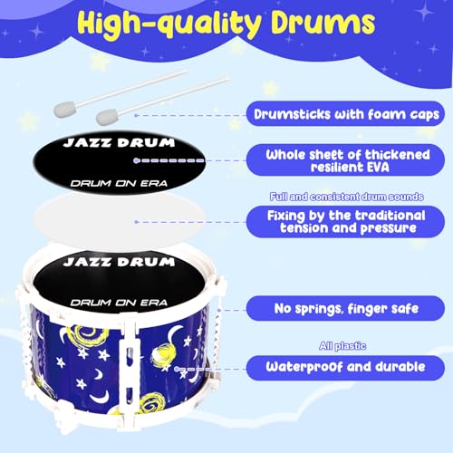 Kids Jazz Drum Set with 5 Drums K907