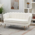 Boucle Loveseat Sofa with Gold Metal Legs Q81056