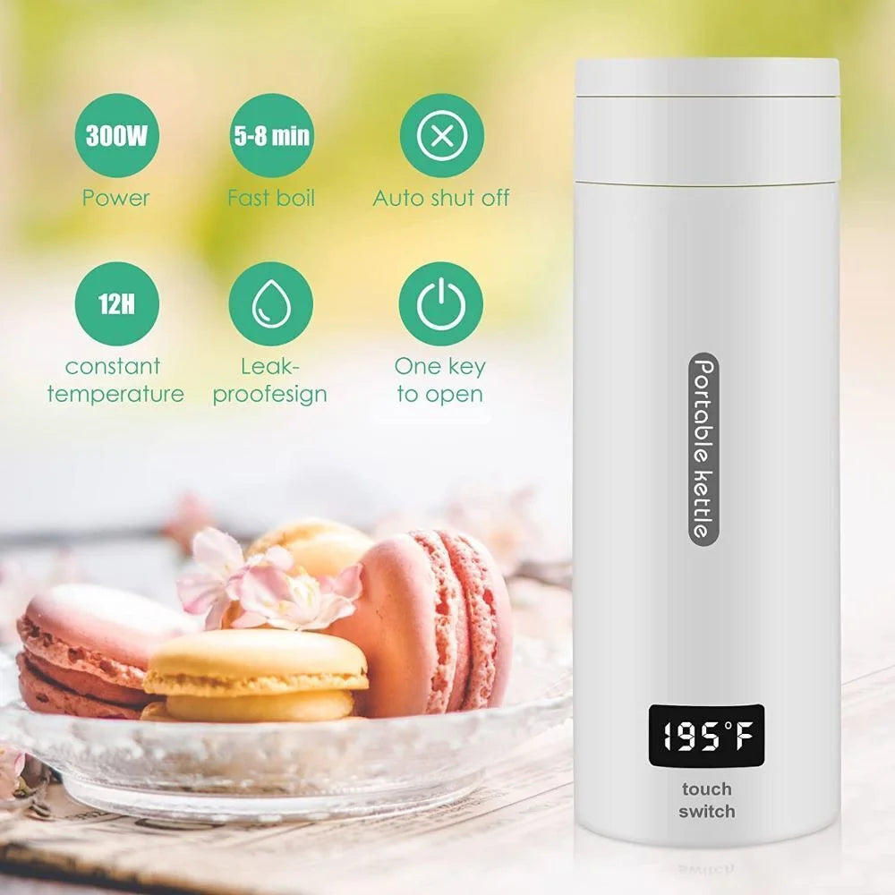 Portable Electric Kettle 380ml Temperature Settings A33734