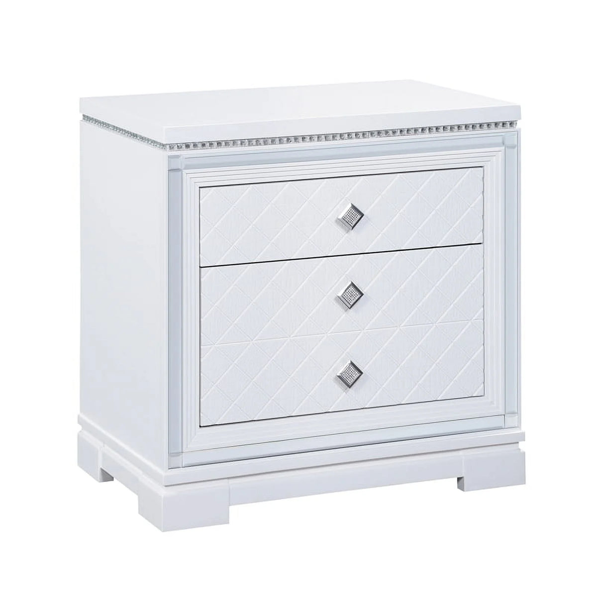 4-Piece Wood California King Bedroom Set in White K777485