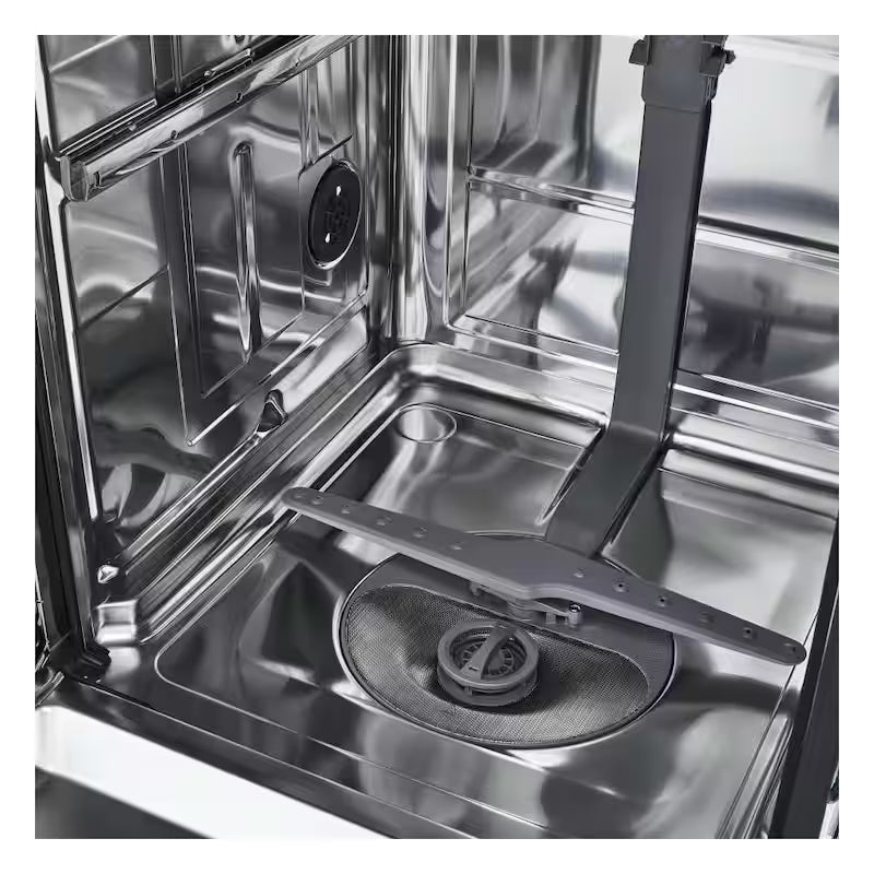 Black Front Control Dishwasher with Stainless Steel Tub J595812