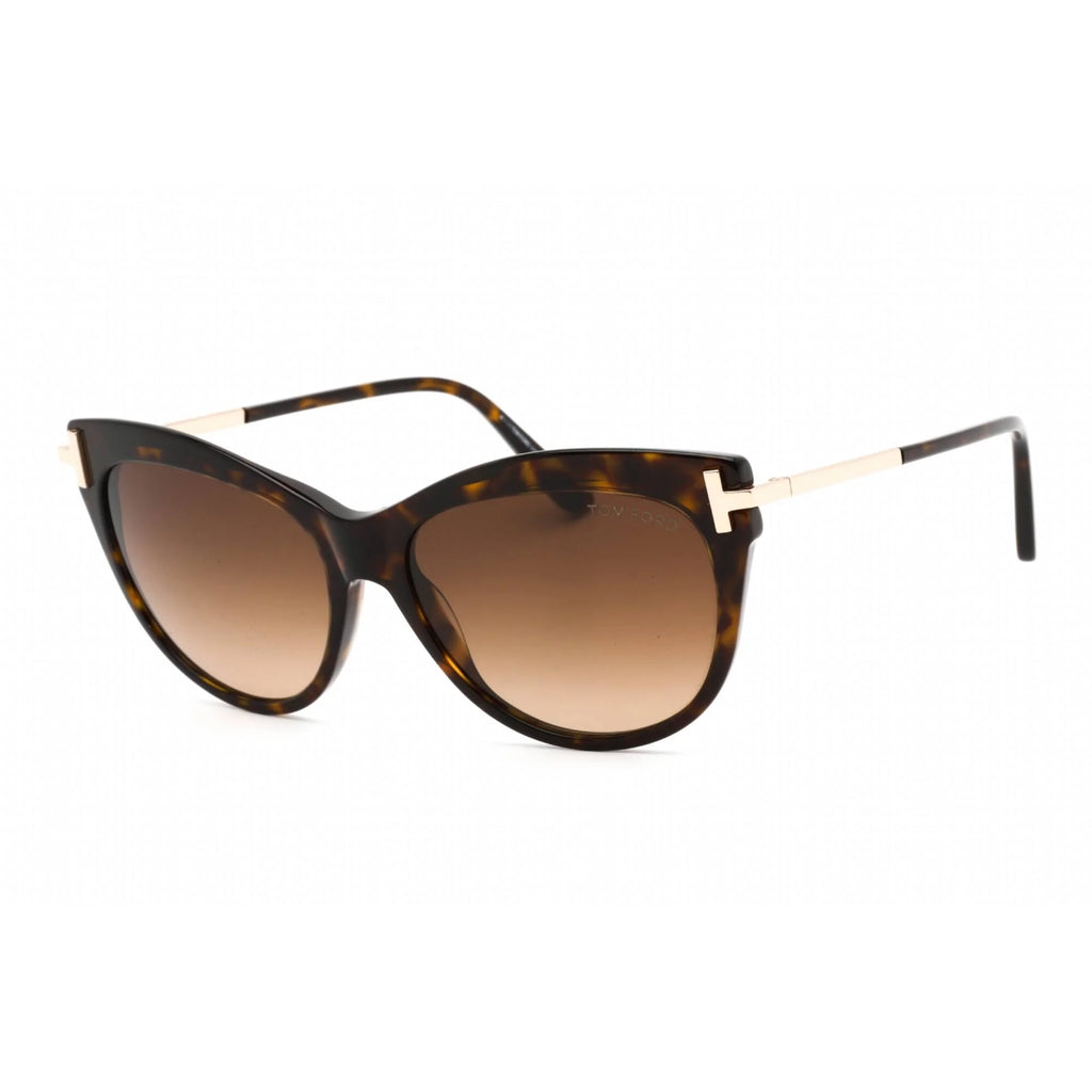 Plastic Cat-Eye Sunglasses Dark Havana 56mm F51851
