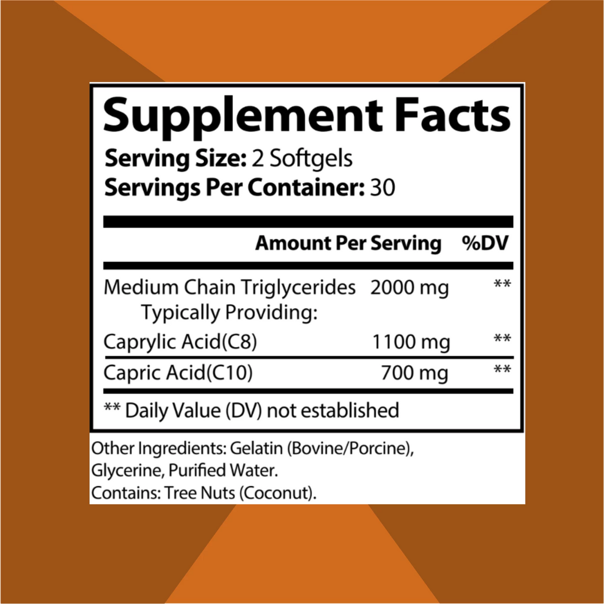 MCT Oil Softgels 2 Pack J3561