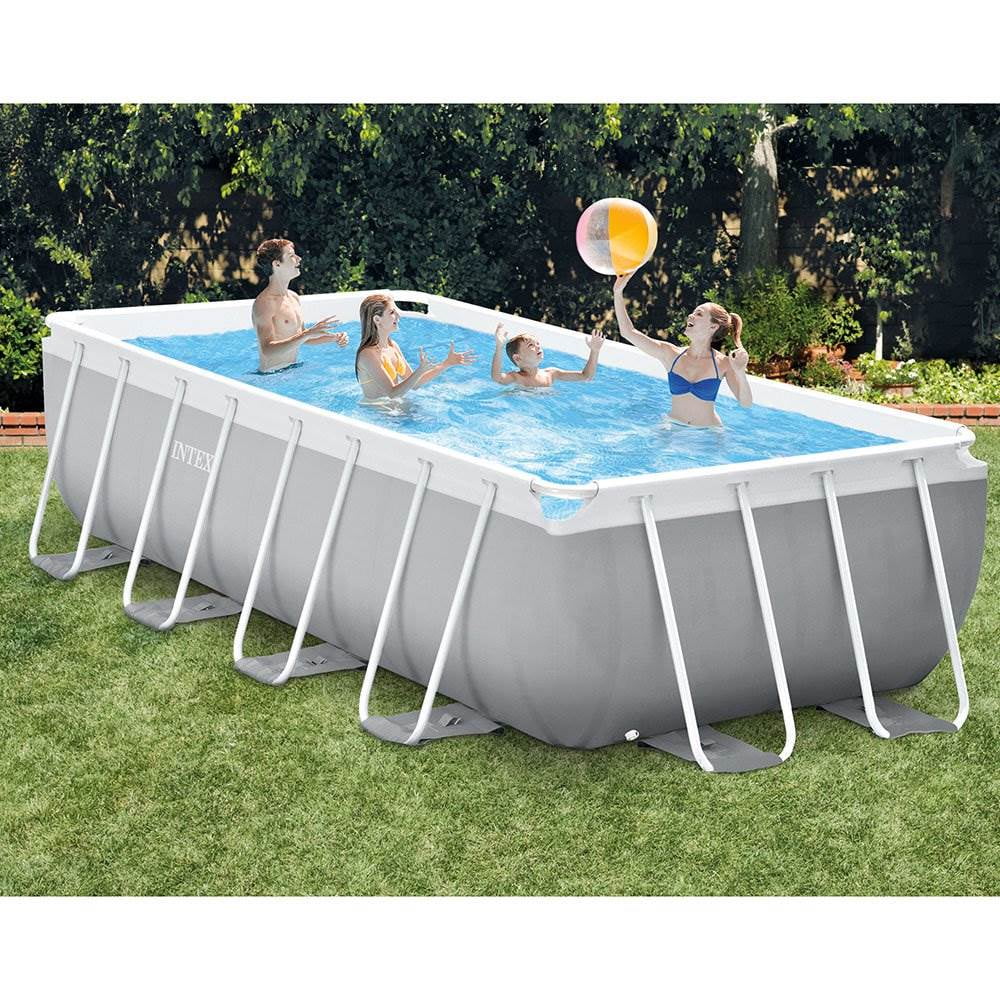 16' x 42 Rectangular Above Ground Swimming Pool Set E63201