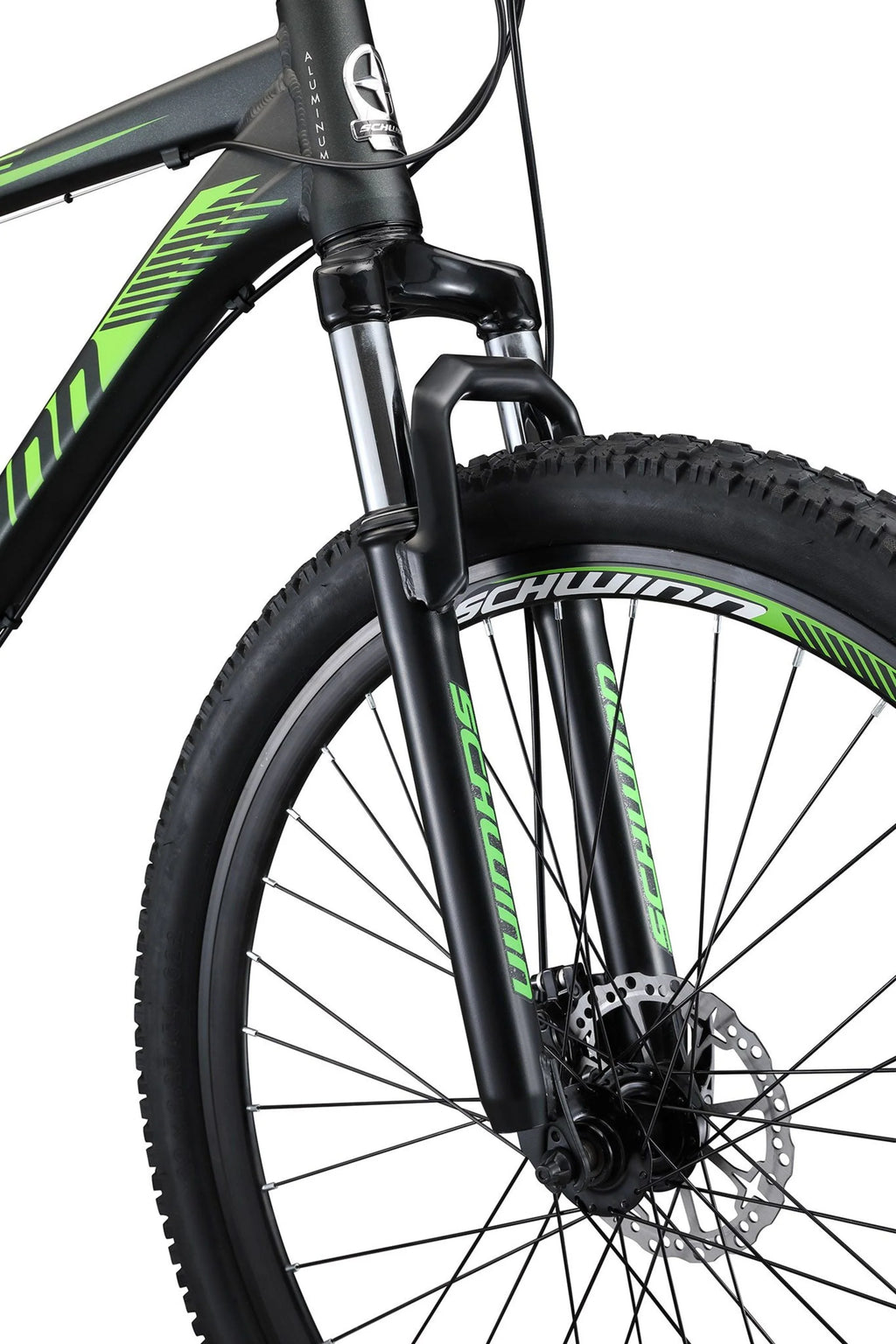 29-in. Mens Mountain Bike, Black and Green U8930