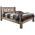 Platform Bed with Bear Design Full Size S489