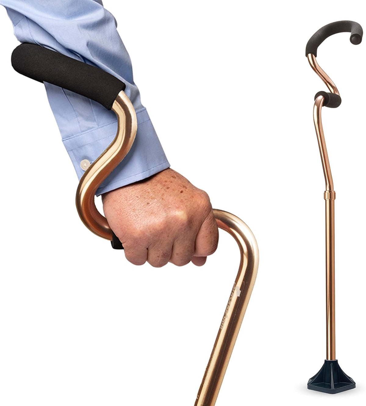 Lightweight Adjustable Self Standing Walking Cane D174