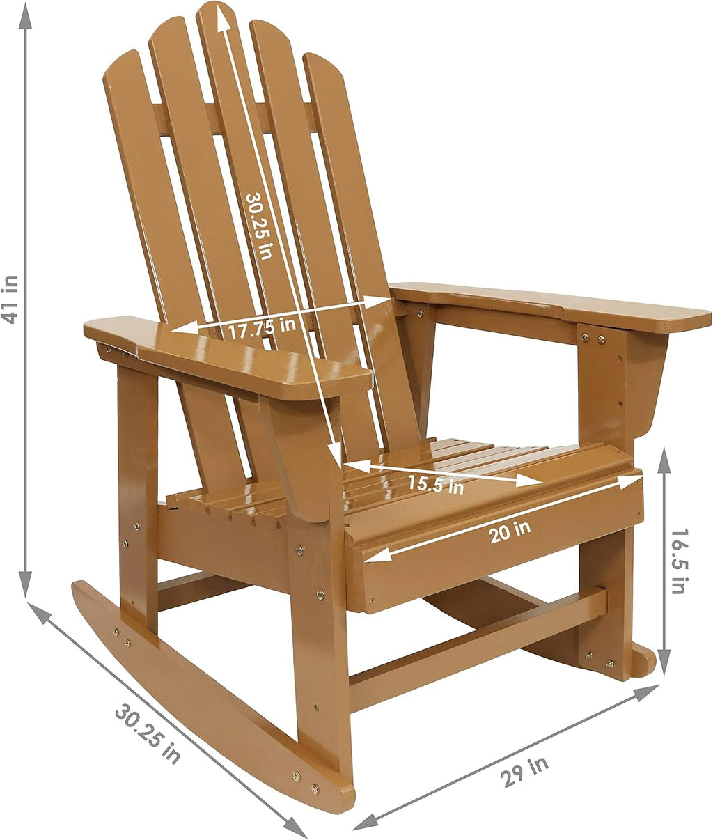 Adirondack Rocking Chair with Cedar Finish M806