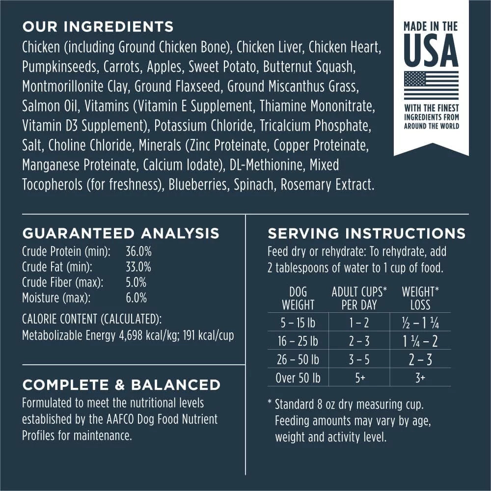 Grain Free Chicken Recipe Dog Food C8177