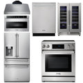30 Electric Range, Range Hood, Microwave, Refrigerator, Dishwasher, Wine Cooler R57383