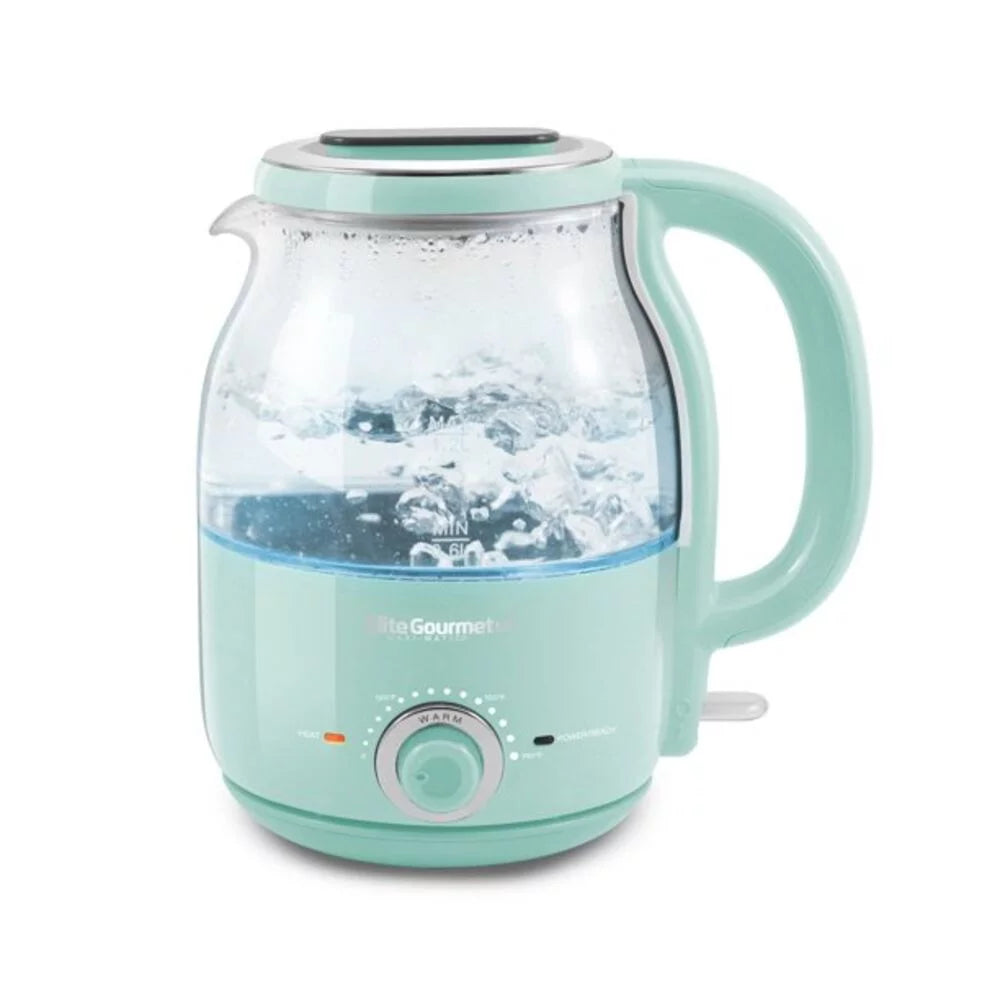 1.2L Adjustable Temperature Electric Glass Kettle F58618