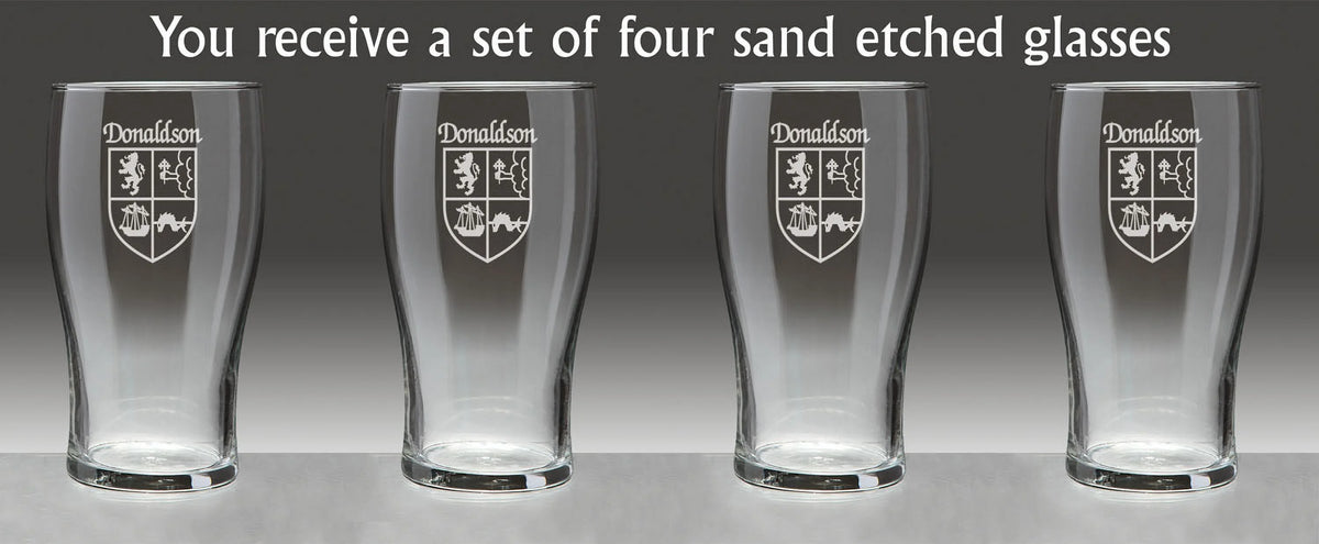 Irish Coat of Arms Tavern Glasses Set of 4 Q99353