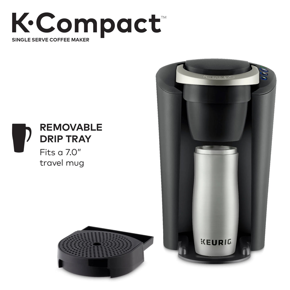 Black Single-Serve K-Cup Pod Coffee Maker S49025