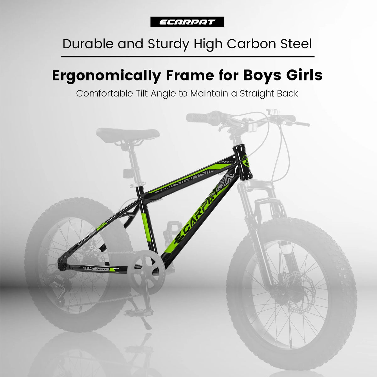 20'' 7 Speed Kids Mountain Bike with 4 inch Fat Tire H385598