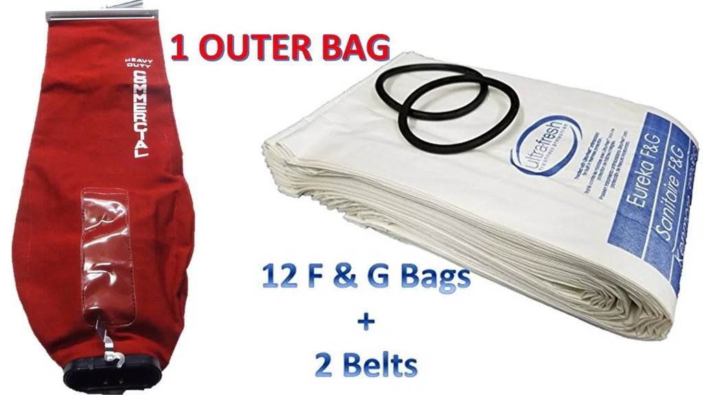 Vacuum Cleaner Outer Bag with 12 Allergen Filtration Bags and 2 Belts M60213