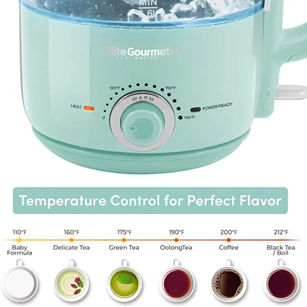 1.2L Adjustable Temperature Electric Glass Kettle F58618