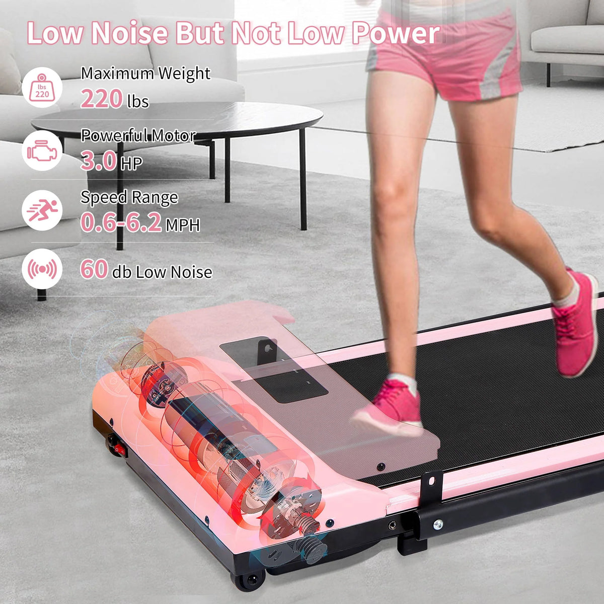 2 in 1 Folding Electric Treadmill F730
