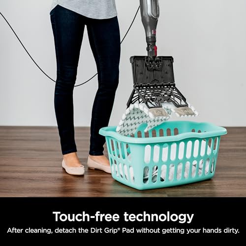 White Steam Mop with 2 Washable Pads I860