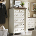 Antique White 6 Drawer Dresser C920