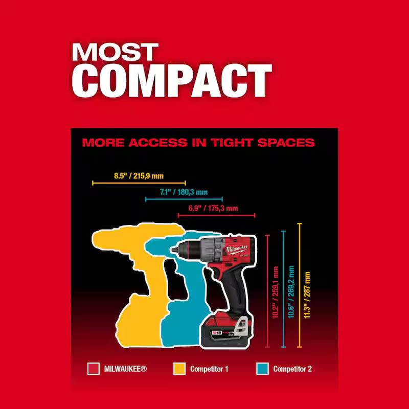 18V Lithium-Ion Brushless Cordless Hammer Drill/Driver with Impact Driver L87725
