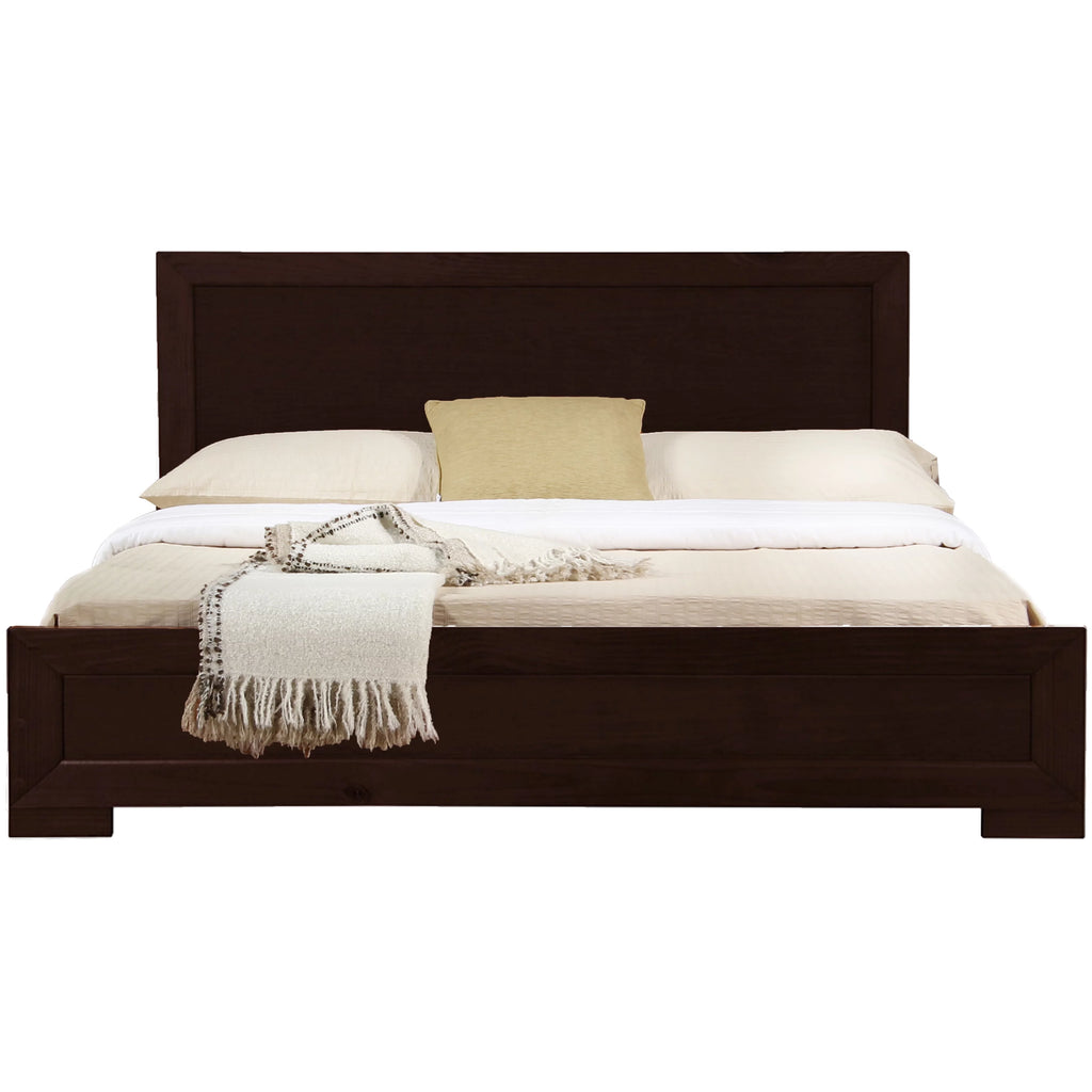 King Black Paneled Bedroom Set T57879