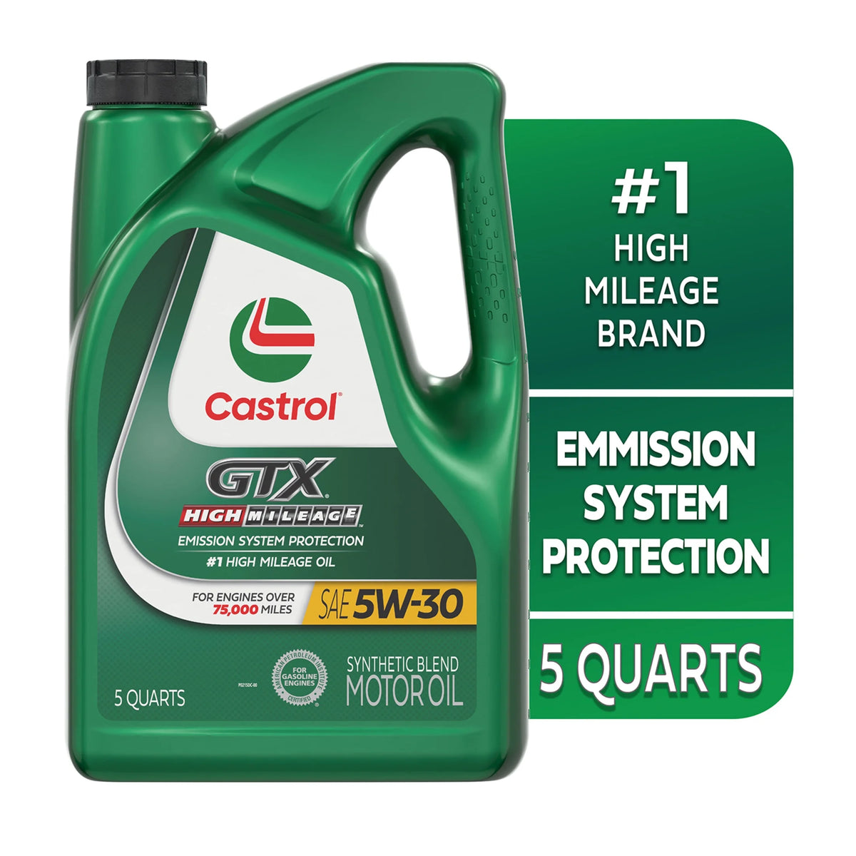 5W-30 Synthetic Blend Motor Oil, 5 Quarts D2316