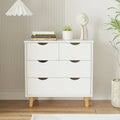 White 6 Drawer Wood Dresser L569119
