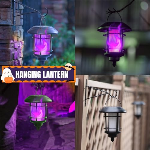 6 Pack Solar Flame Garden Lights Outdoor H983374