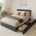 Full Bed Frame with 4 Storage Drawers K525599
