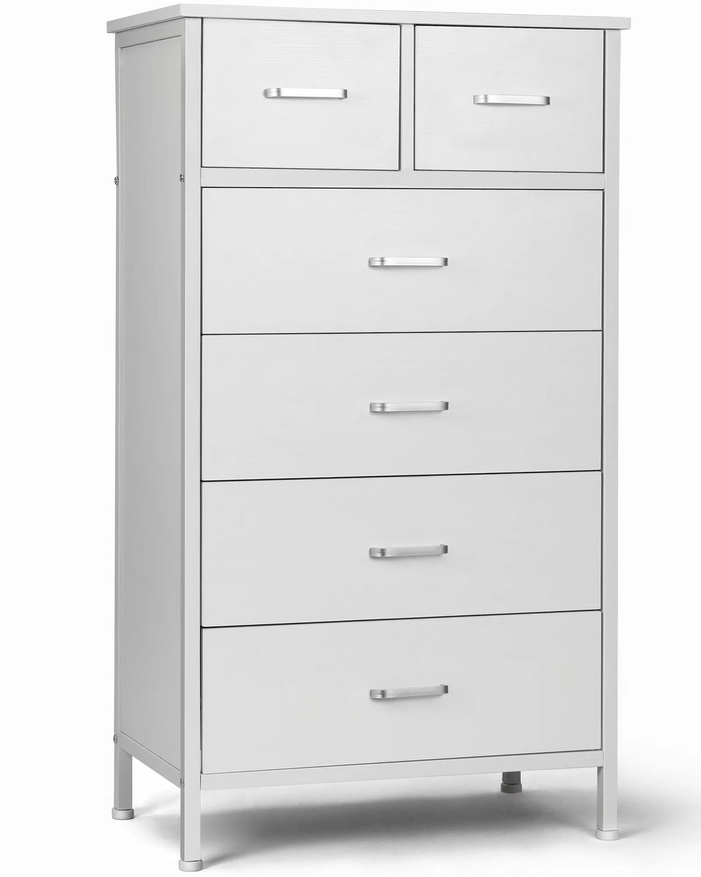 White 6 Drawer Wood Dresser L569119
