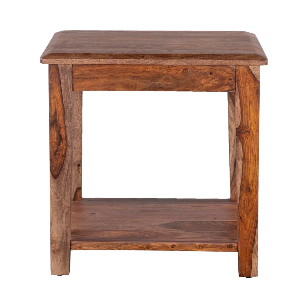 Solid Sheesham Wood End Table B64448