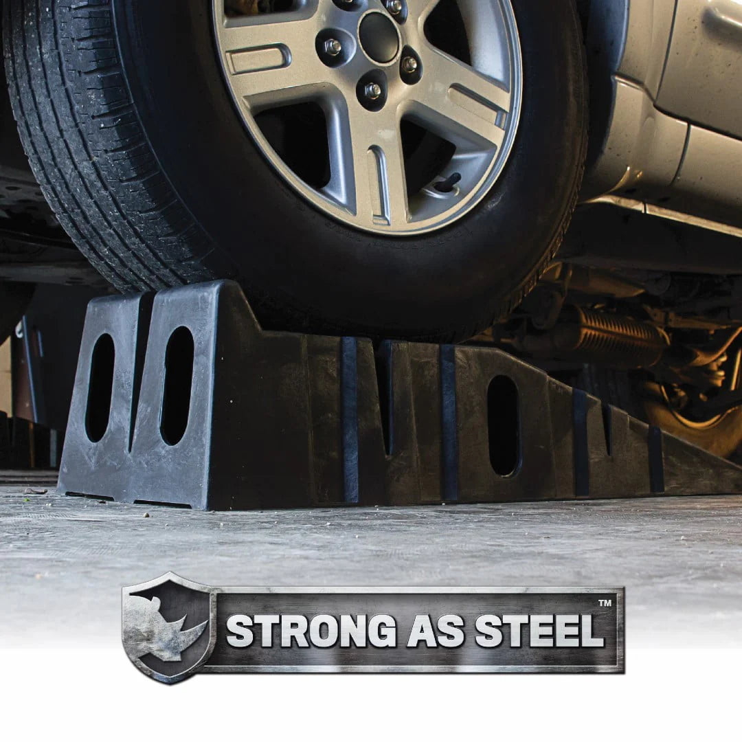 Black Resin Vehicle Ramp Pair, 12,000lb, 2 Pieces B566530
