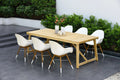 Reclaimed Teak 7 Pieces Patio Dining Set Z6355