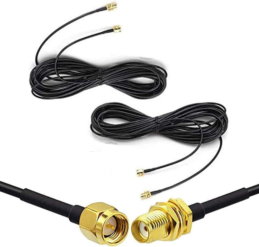 SMA Male to SMA Female RF Connector Extension Cable Pack of 2 B99962