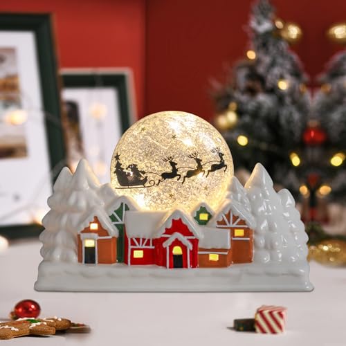 Ceramic Christmas Village Tabletop Decoration J664