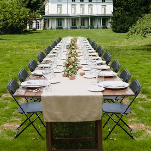 White Plastic Folding Chairs Set of 10 F923801