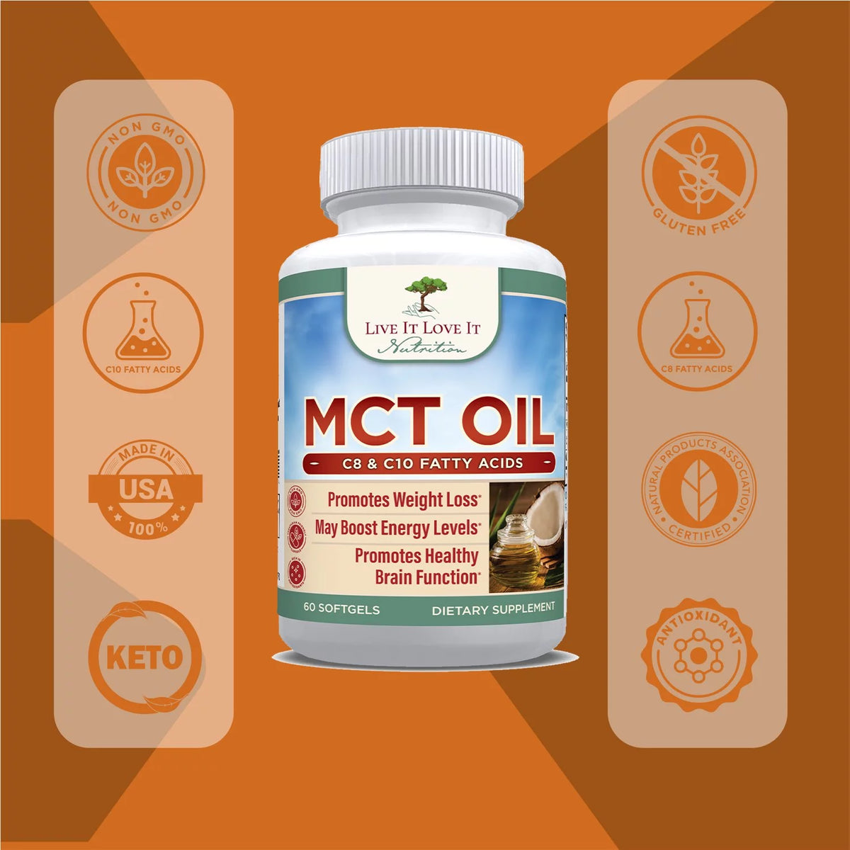 MCT Oil Softgels 2 Pack J3561