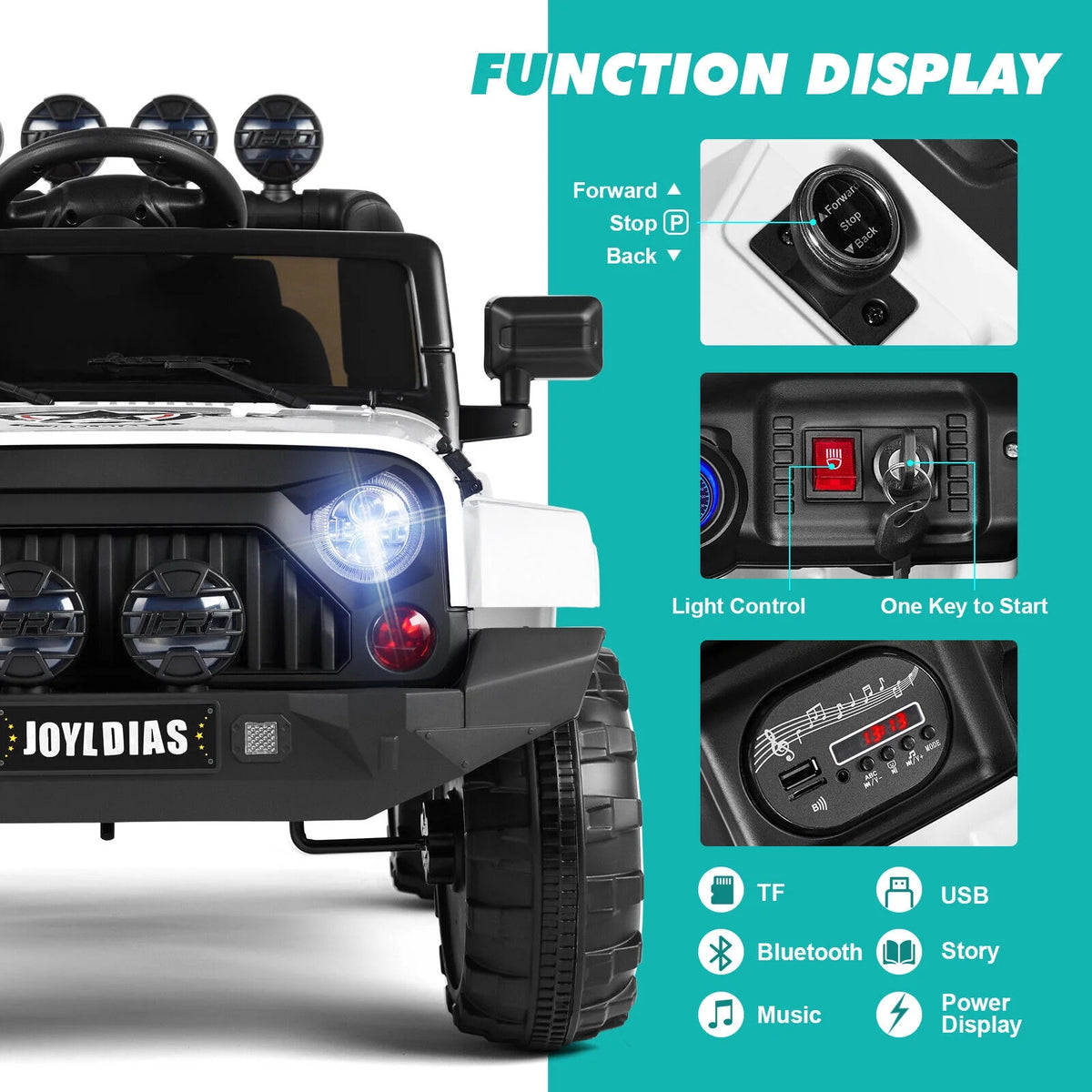 12V Kids Ride on Truck Electric Car with Remote Control O169092