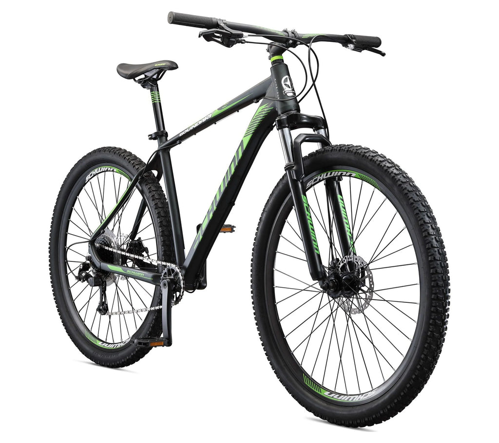 29-in. Mens Mountain Bike, Black and Green U8930