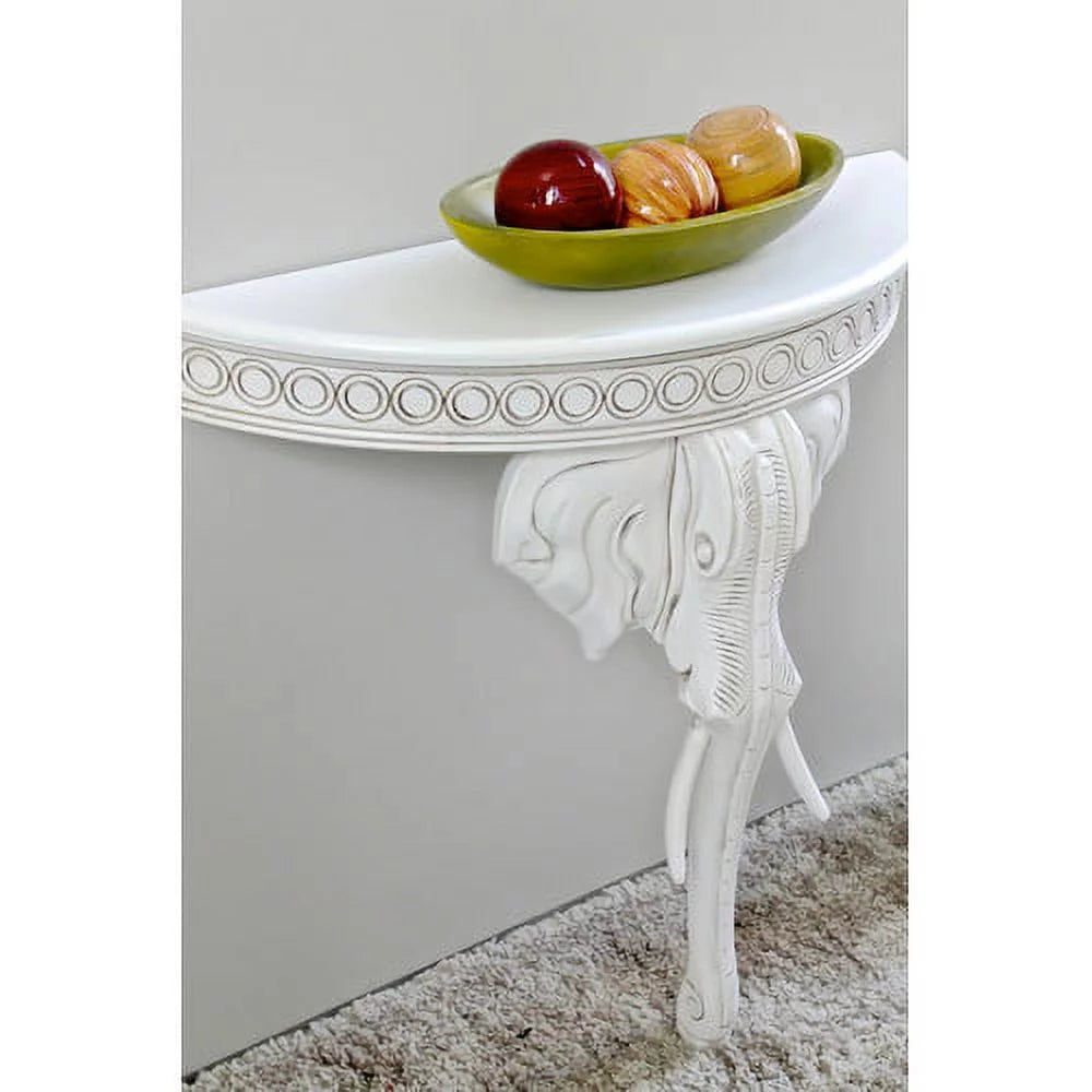 Carved Exotic Wall Table Walnut Z24662