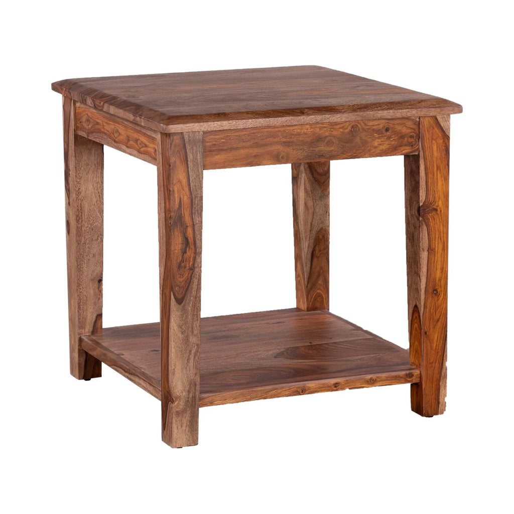 Solid Sheesham Wood End Table B64448