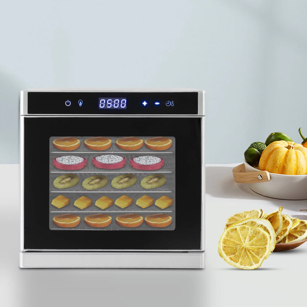 6/8 Tray Stainless Steel Food Dehydrator 700W Q300