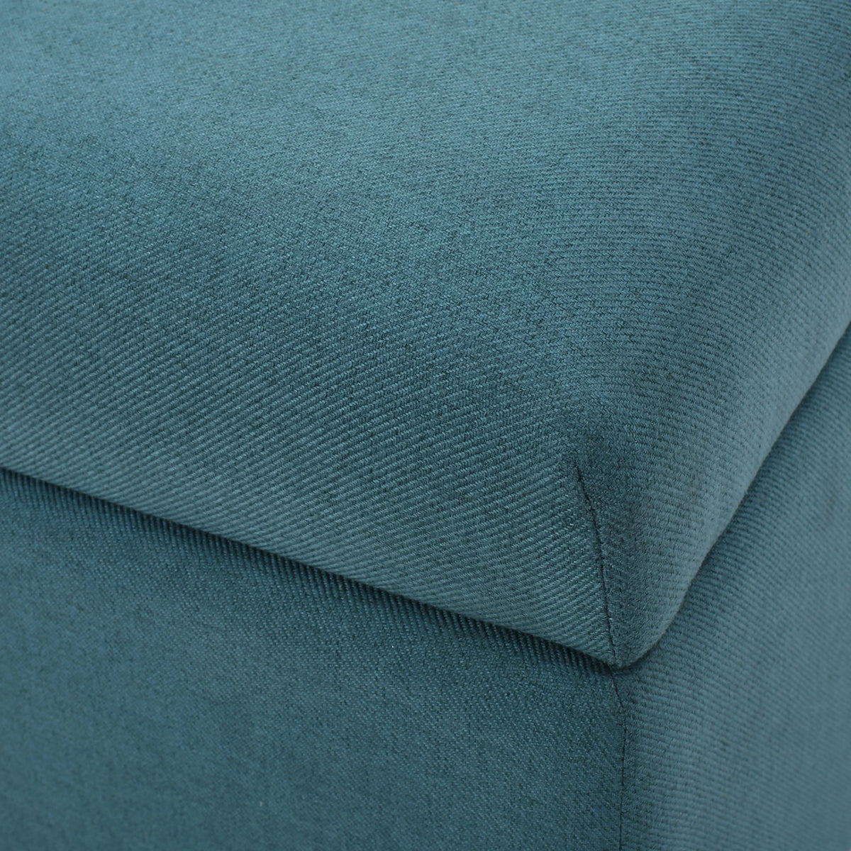 Dark Teal Fabric Storage Ottoman E2628