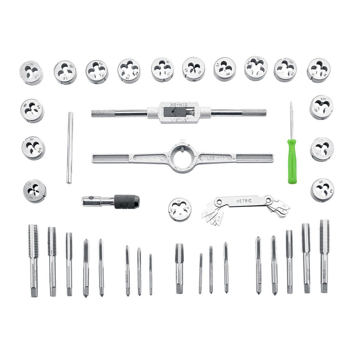 Carbon Steel Metric Tap and Die Set, 40 Piece I7843