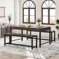 Dining Table with 2 Benches and Drawer P626