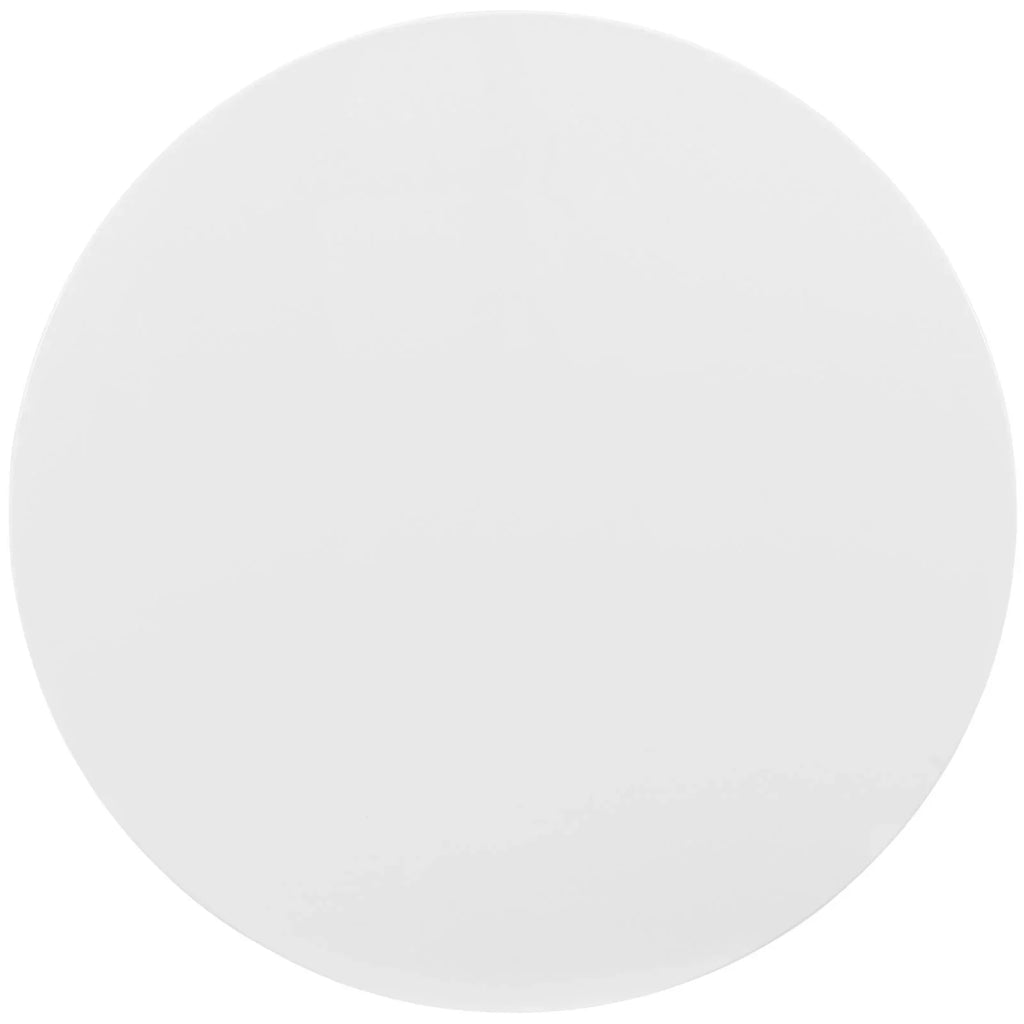 36" Round Wood Coffee Table in White Q32419