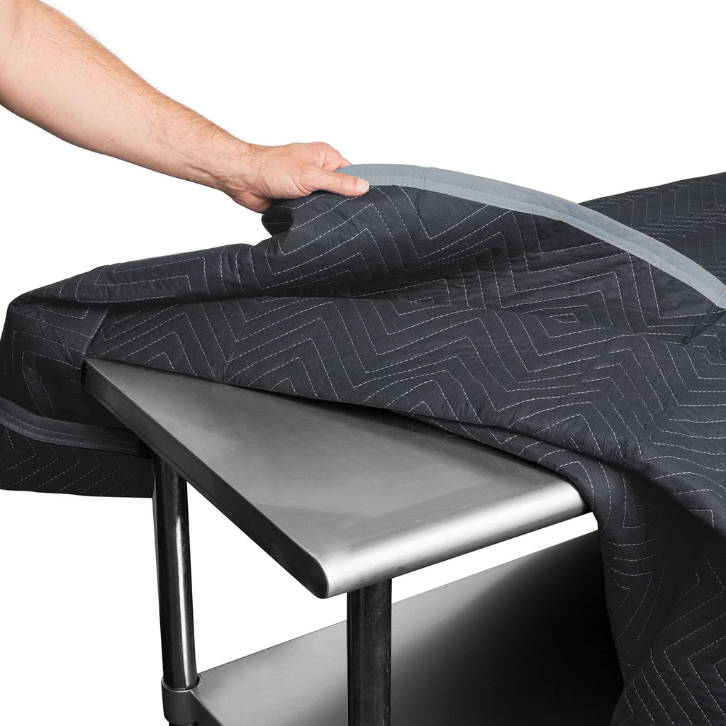 12 Packing Blankets 72" x 40" Black V972