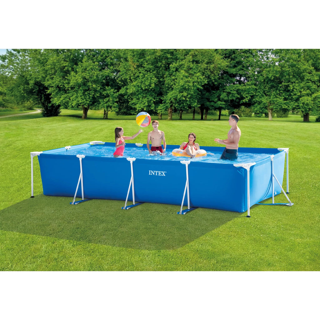 14ft x 33in Rectangular Above Ground Swimming Pool with Filter P843
